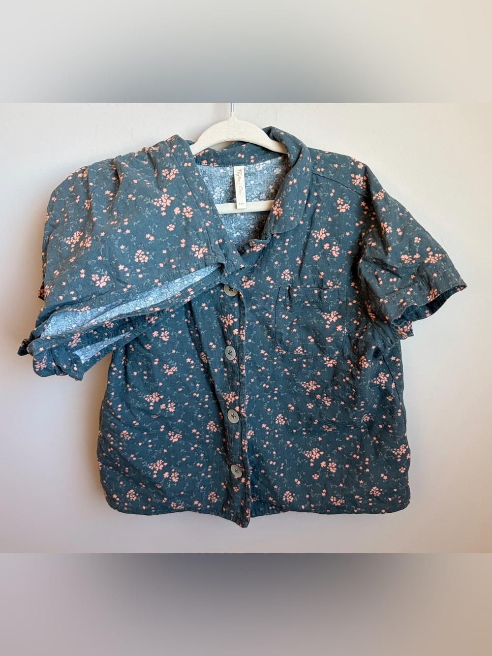 Rylee Cru Dark Teal Floral Pjs